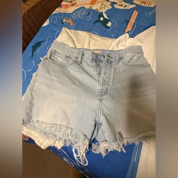 Madewell The Momjean Short in Givens Wash Size 29 High Rise Button Fly - Picture 1 of 3